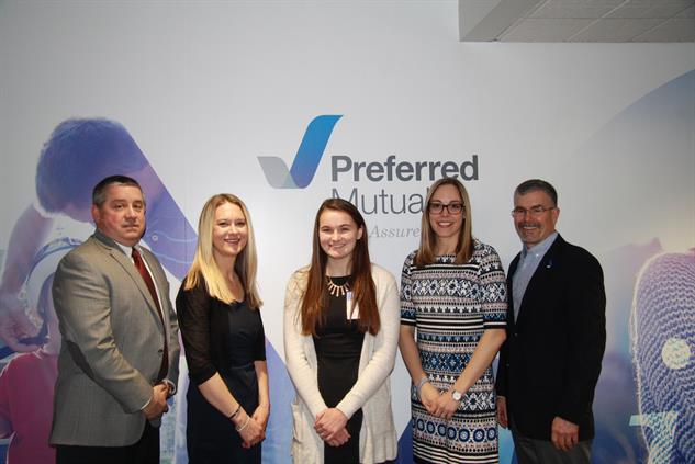 Photo of Olivia Harby with Preferred Foundation Committee Photo of Olivia Harby with Preferred Foundation Committee