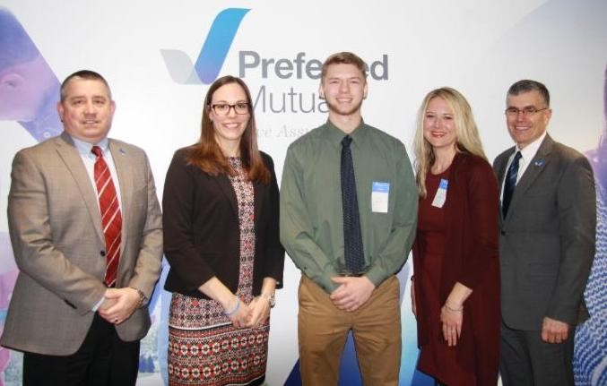 Taylor Murch with the Preferred Foundation Committee Taylor Murch with the Preferred Foundation Committee